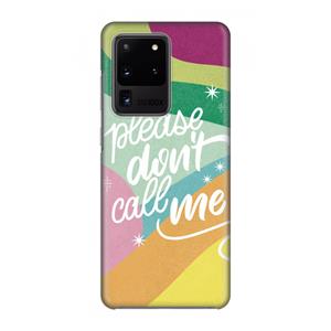 CaseCompany Don't call: Volledig geprint Samsung Galaxy S20 Ultra Hoesje