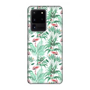 CaseCompany Flamingo bladeren: Volledig geprint Samsung Galaxy S20 Ultra Hoesje