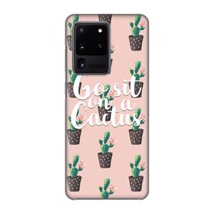 CaseCompany Cactus quote: Volledig geprint Samsung Galaxy S20 Ultra Hoesje