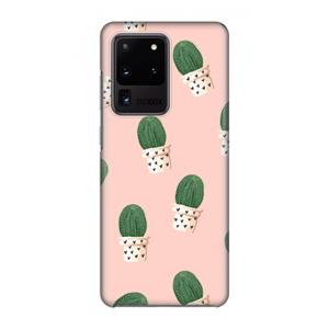CaseCompany Cactusprint roze: Volledig geprint Samsung Galaxy S20 Ultra Hoesje