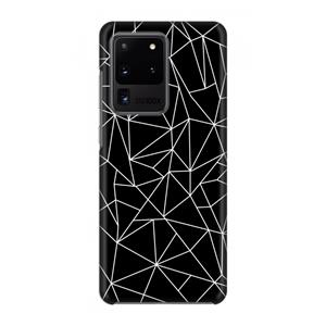 CaseCompany Geometrische lijnen wit: Volledig geprint Samsung Galaxy S20 Ultra Hoesje
