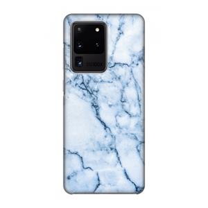 CaseCompany Blauw marmer: Volledig geprint Samsung Galaxy S20 Ultra Hoesje