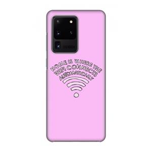 CaseCompany Home Is Where The Wifi Is: Volledig geprint Samsung Galaxy S20 Ultra Hoesje