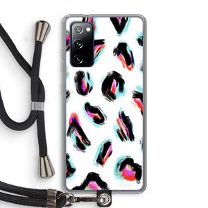 CaseCompany Cheetah color: Samsung Galaxy S20 FE / S20 FE 5G Transparant Hoesje met koord