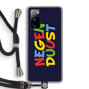 CaseCompany 90's One: Samsung Galaxy S20 FE / S20 FE 5G Transparant Hoesje met koord