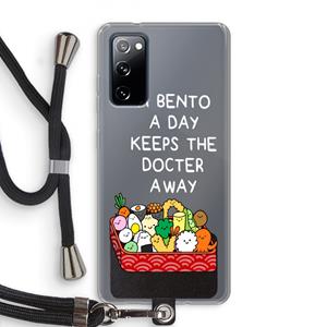 CaseCompany Bento a day: Samsung Galaxy S20 FE / S20 FE 5G Transparant Hoesje met koord