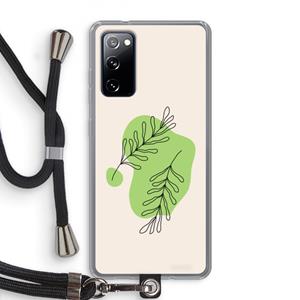CaseCompany Beleaf in you: Samsung Galaxy S20 FE / S20 FE 5G Transparant Hoesje met koord