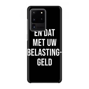CaseCompany Belastinggeld - Zwart: Volledig geprint Samsung Galaxy S20 Ultra Hoesje