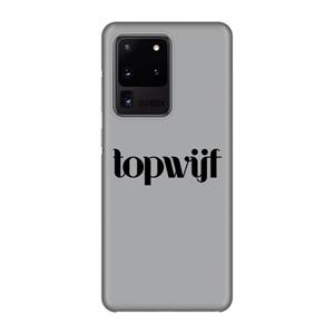 CaseCompany Topwijf Grijs Zwart: Volledig geprint Samsung Galaxy S20 Ultra Hoesje