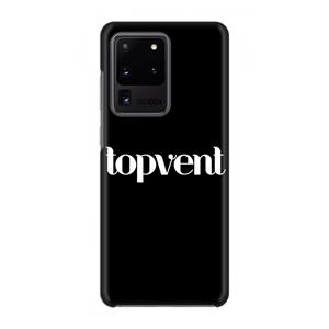 CaseCompany Topvent Zwart: Volledig geprint Samsung Galaxy S20 Ultra Hoesje