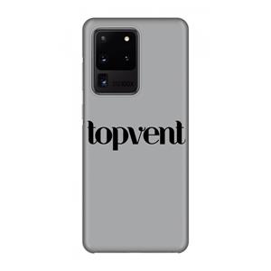 CaseCompany Topvent Grijs Zwart: Volledig geprint Samsung Galaxy S20 Ultra Hoesje