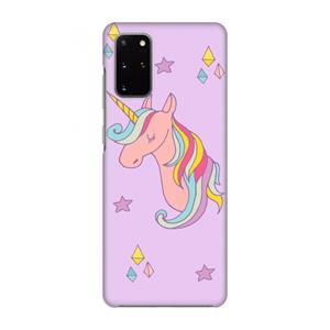 CaseCompany Roze eenhoorn: Volledig geprint Samsung Galaxy S20 Plus Hoesje