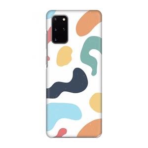CaseCompany Memphis Shapes Blue: Volledig geprint Samsung Galaxy S20 Plus Hoesje
