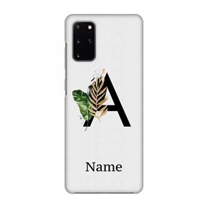 CaseCompany Charcoal Flora: Volledig geprint Samsung Galaxy S20 Plus Hoesje