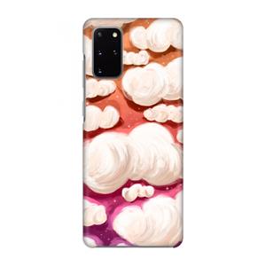 CaseCompany Katoen Wolken: Volledig geprint Samsung Galaxy S20 Plus Hoesje