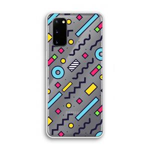 CaseCompany 8-bit N°8: Samsung Galaxy S20 Transparant Hoesje