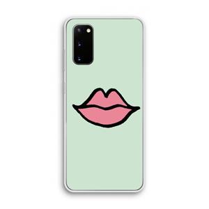 CaseCompany Kusje: Samsung Galaxy S20 Transparant Hoesje