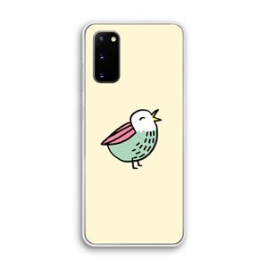CaseCompany Birdy: Samsung Galaxy S20 Transparant Hoesje