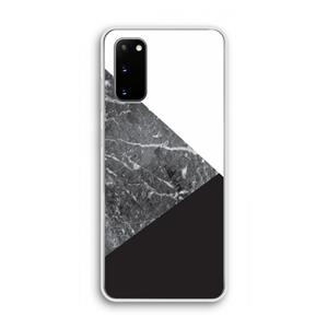 CaseCompany Combinatie marmer: Samsung Galaxy S20 Transparant Hoesje