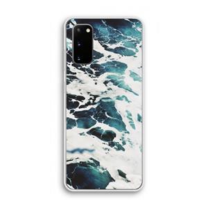 CaseCompany Golven: Samsung Galaxy S20 Transparant Hoesje