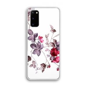 CaseCompany Mooie bloemen: Samsung Galaxy S20 Transparant Hoesje