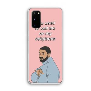 CaseCompany Hotline bling: Samsung Galaxy S20 Transparant Hoesje