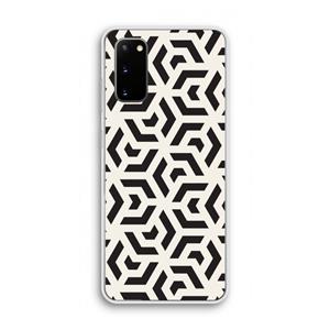 CaseCompany Crazy pattern: Samsung Galaxy S20 Transparant Hoesje