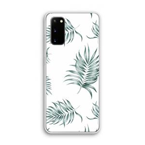 CaseCompany Simple leaves: Samsung Galaxy S20 Transparant Hoesje