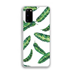 CaseCompany Lange bladeren: Samsung Galaxy S20 Transparant Hoesje