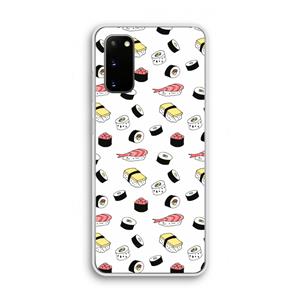 CaseCompany Sushi time: Samsung Galaxy S20 Transparant Hoesje