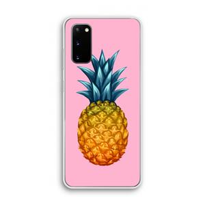 CaseCompany Grote ananas: Samsung Galaxy S20 Transparant Hoesje