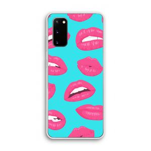 CaseCompany Bite my lip: Samsung Galaxy S20 Transparant Hoesje