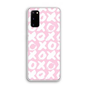 CaseCompany XOXO: Samsung Galaxy S20 Transparant Hoesje
