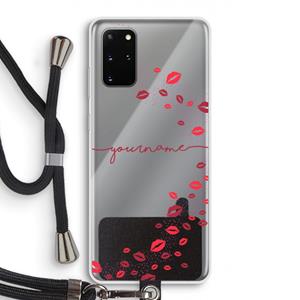 CaseCompany Kusjes: Samsung Galaxy S20 Plus Transparant Hoesje met koord