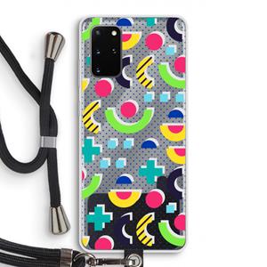 CaseCompany 8-bit N°1: Samsung Galaxy S20 Plus Transparant Hoesje met koord