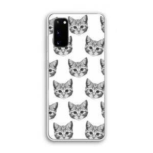 CaseCompany Kitten: Samsung Galaxy S20 Transparant Hoesje