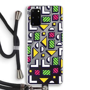 CaseCompany 8-bit N°4: Samsung Galaxy S20 Plus Transparant Hoesje met koord