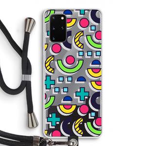 CaseCompany 8-bit N°6: Samsung Galaxy S20 Plus Transparant Hoesje met koord