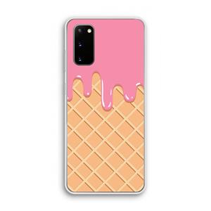 CaseCompany Ice cream: Samsung Galaxy S20 Transparant Hoesje