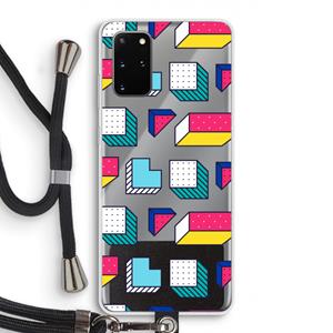 CaseCompany 8-bit N°7: Samsung Galaxy S20 Plus Transparant Hoesje met koord