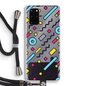 CaseCompany 8-bit N°8: Samsung Galaxy S20 Plus Transparant Hoesje met koord