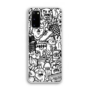 CaseCompany Vexx Mixtape #2: Samsung Galaxy S20 Transparant Hoesje