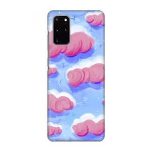 CaseCompany Roze wolken met vogels: Volledig geprint Samsung Galaxy S20 Plus Hoesje