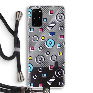 CaseCompany 8-bit N°9: Samsung Galaxy S20 Plus Transparant Hoesje met koord
