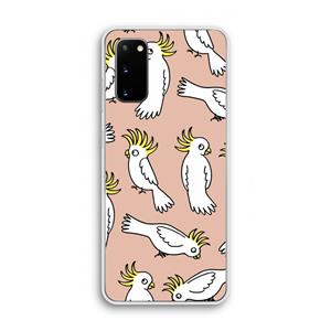 CaseCompany Papegaai: Samsung Galaxy S20 Transparant Hoesje