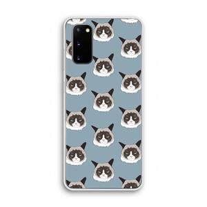 CaseCompany It's a Purrr Case: Samsung Galaxy S20 Transparant Hoesje