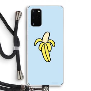 CaseCompany Banana: Samsung Galaxy S20 Plus Transparant Hoesje met koord