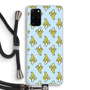 CaseCompany Bananas: Samsung Galaxy S20 Plus Transparant Hoesje met koord