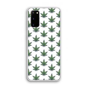 CaseCompany Weed: Samsung Galaxy S20 Transparant Hoesje