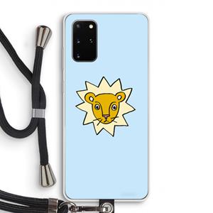 CaseCompany Kleine leeuw: Samsung Galaxy S20 Plus Transparant Hoesje met koord